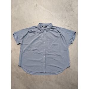 Outdoor Research Astroman Women's M Sun Shirt Gray Button Short Sleeve